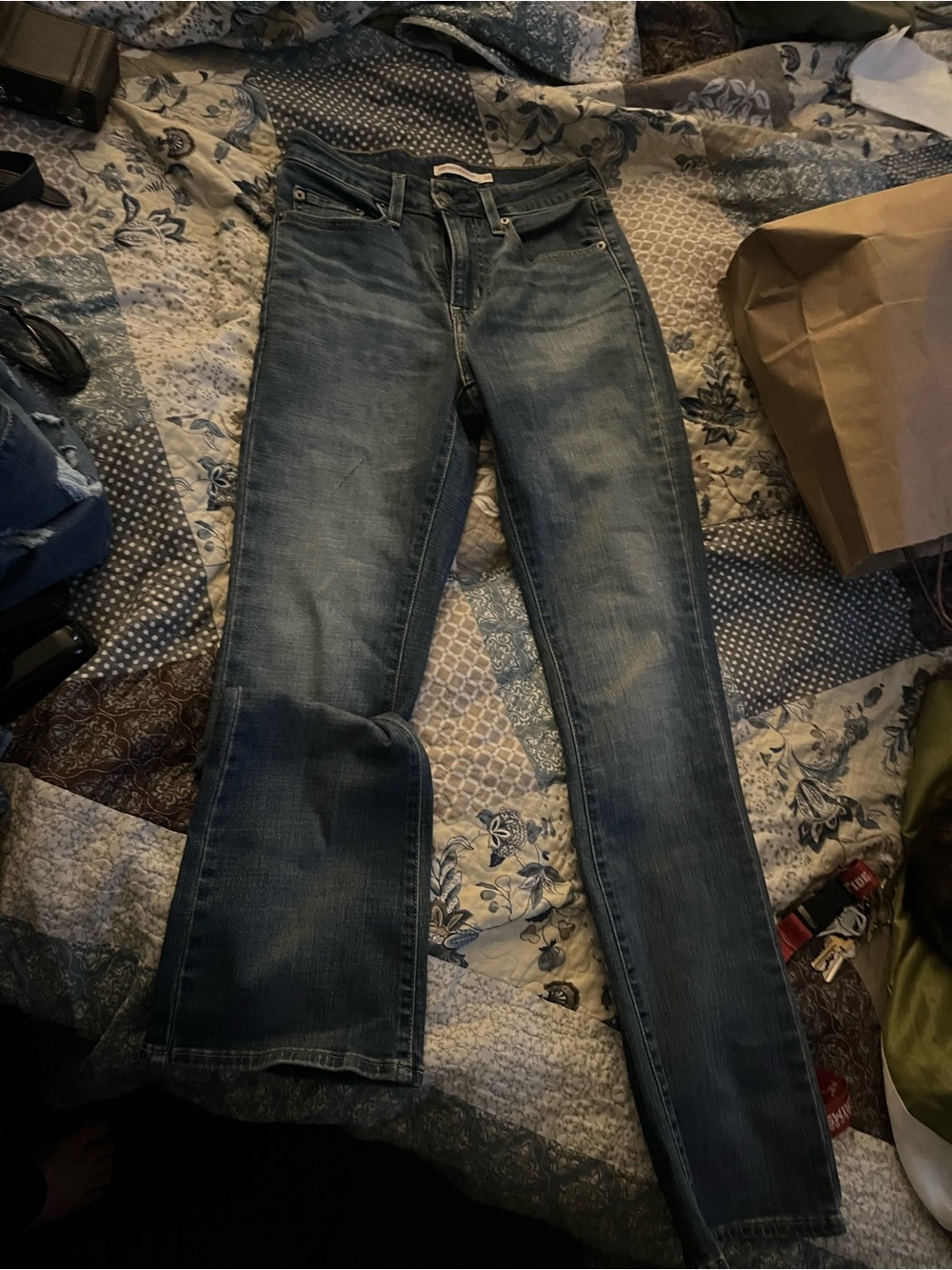 Classic Mid-Rise Women's Blue Jeans